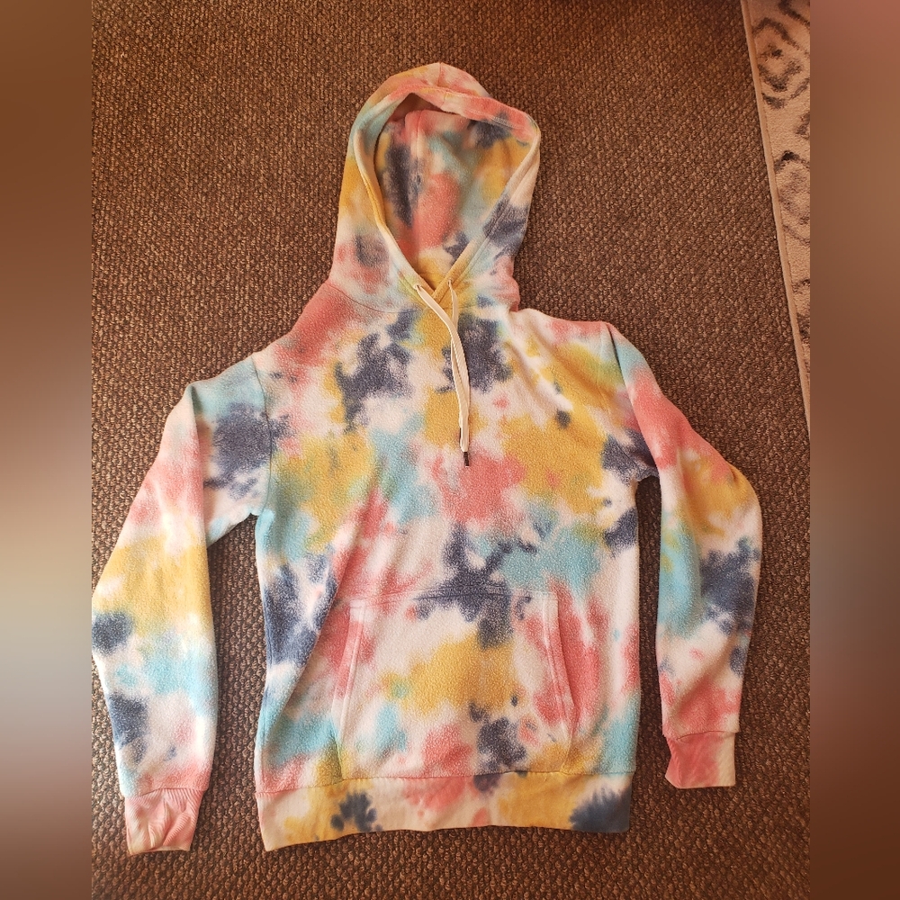 Feat, tie dye hoodie, S